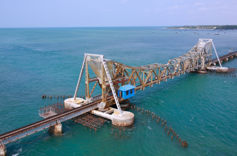 Pamban Railway Bridge ประเทศอินเดีย-1